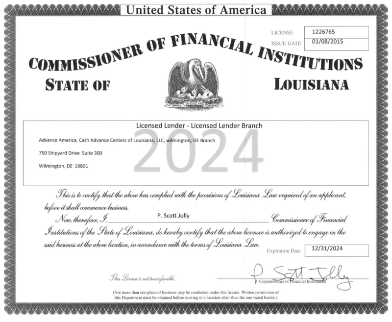 Louisiana Payday Loans Personal Loans Advance America